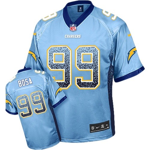 Men's Limited Joey Bosa Nike Jersey Electric Blue - #99 Drift Fashion NFL Los Angeles Chargers